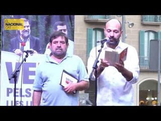 Marcel Mauri llegeix un text de Jordi Cuixart