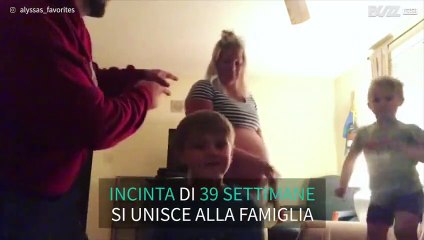Seppur in dolce attesa, danza insieme alla famiglia