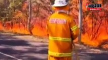 حرائق غابات تدمر مباني في في أستراليا