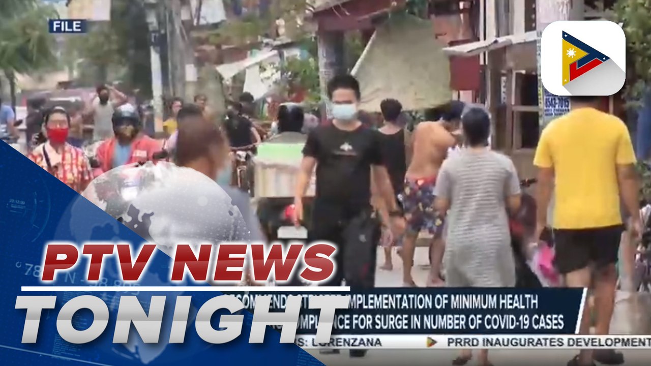 Lorenzana recommends stricter implementation of minimum health standards, blames waning compliance for surge in number of COVID-19 cases