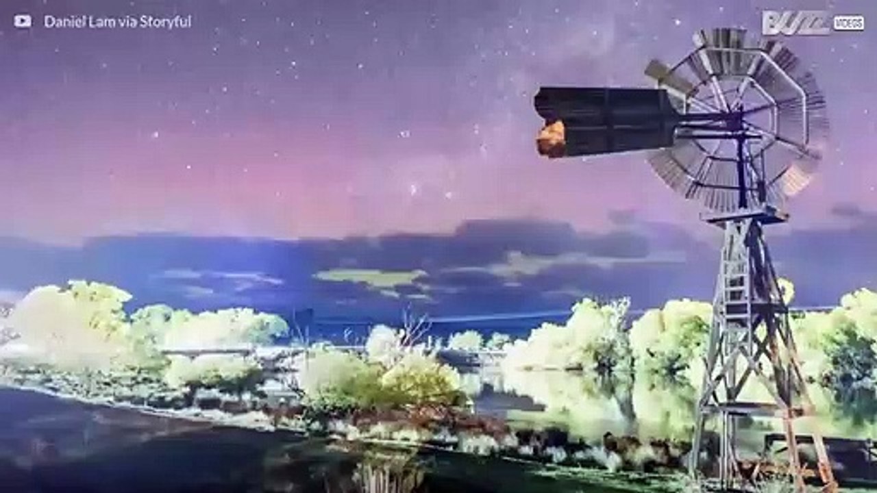 Fantastisk Aurora Australis i timelapse