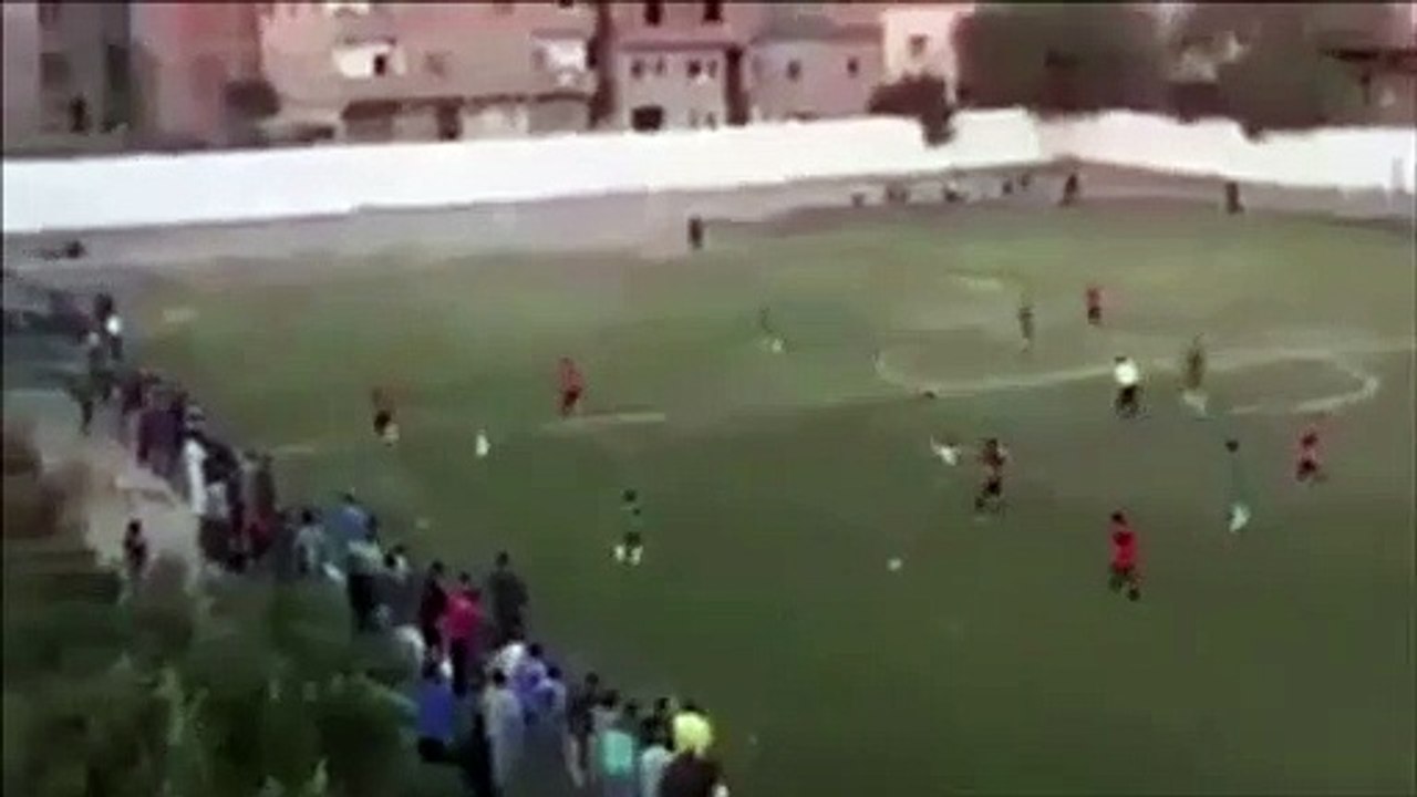 شاهد ماذا فعل هذا المشجع لمنع هدف في فريقه