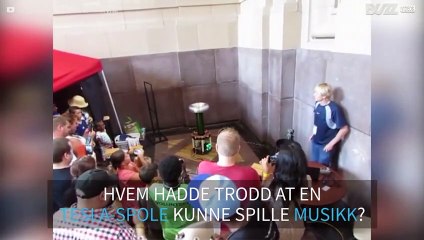 Tesla-spolen lager elektronisk musikk