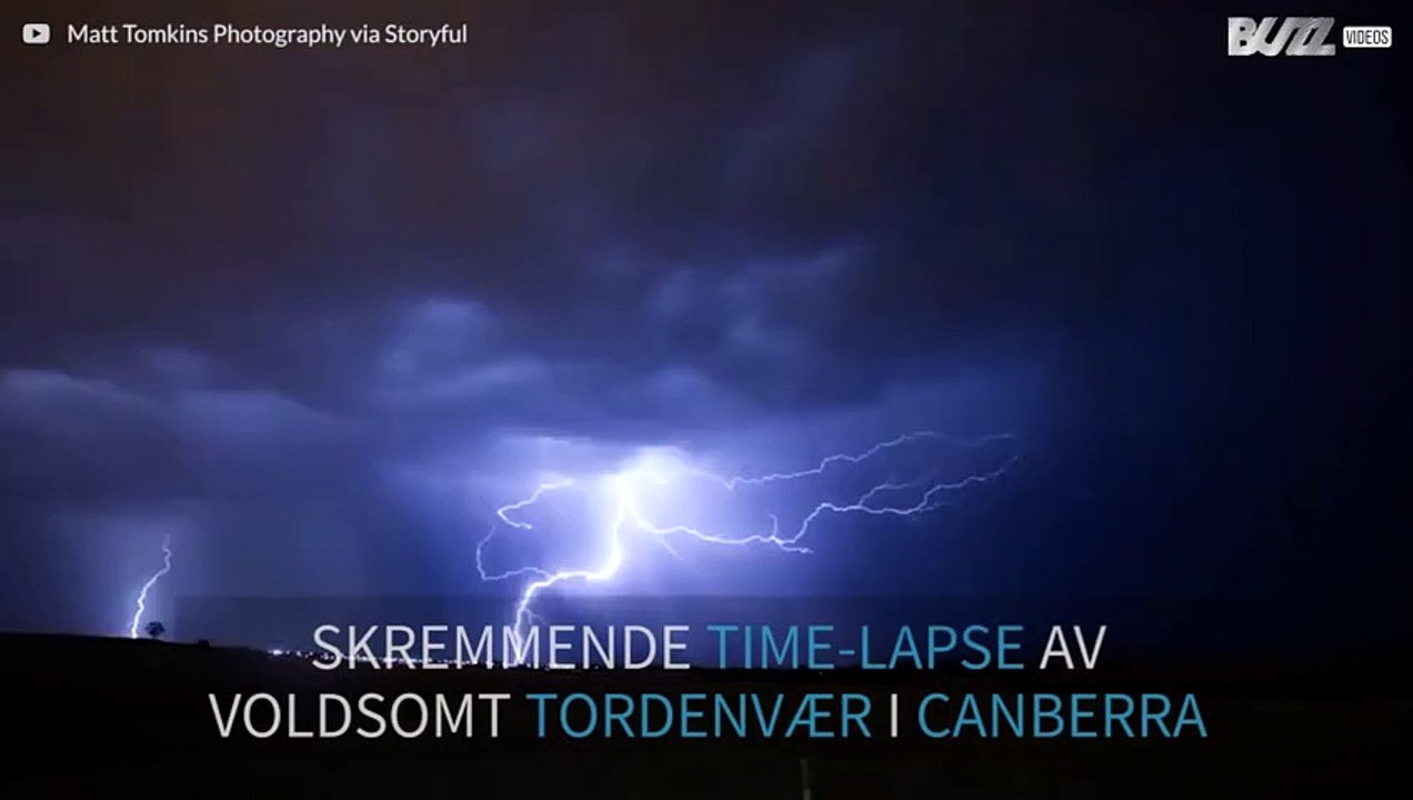 Imponerende tordenvær over Australia