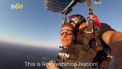 Falling With Style! Environmental Skydivers Freefall to Fight Pollution