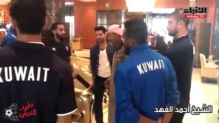 أحمد الفهد يحفز لاعبي الأزرق انسوا الخسارة وعوضوها بأداء طيب أمام عمان