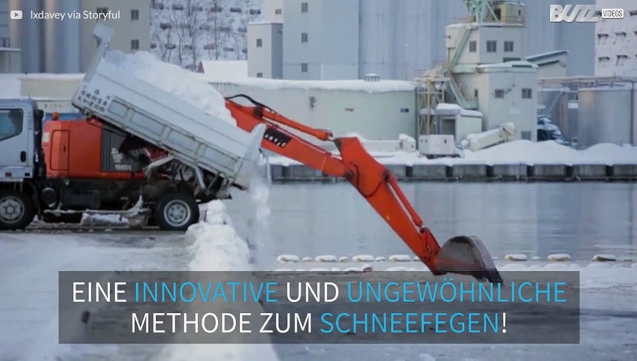 Kreatives Schneefegen