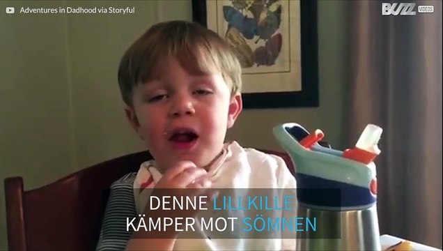 Lillkille vet inte om han ska sova eller äta