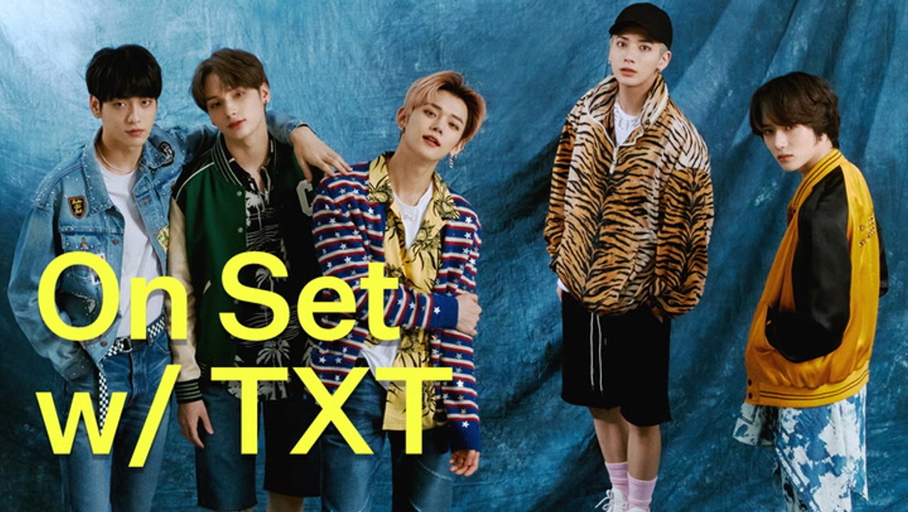Behind The Scenes Of TOMORROW X TOGETHER’s Elite Daily Cover Shoot