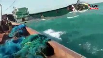 صيادون ينقذون عمالا من الموت غرقا في عرض البحر
