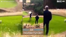 Rart och ovanligt frieri på golfbanan