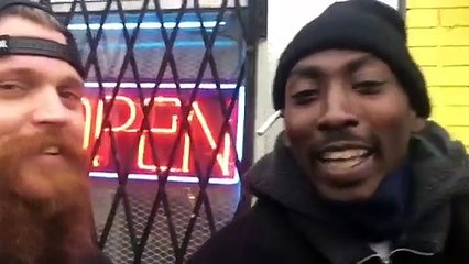 White dude goes into the hood