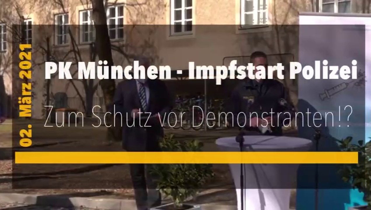 Start Impfung bei der Bayerischen Polizei (Astra-Zeneca)