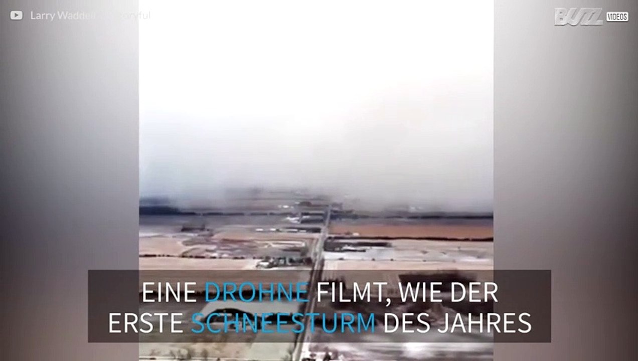 Spektakuläre Aufnahmen eines Schneesturms über Kanada