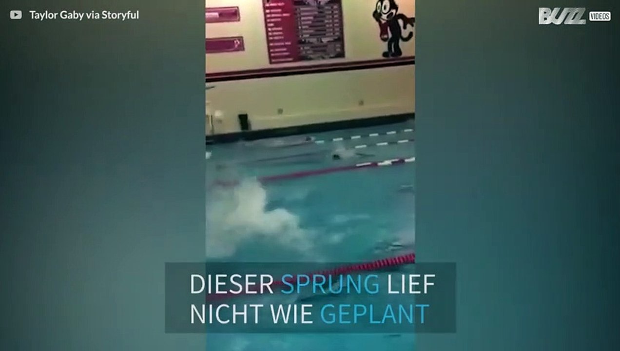 Wie man nicht in den Pool springt