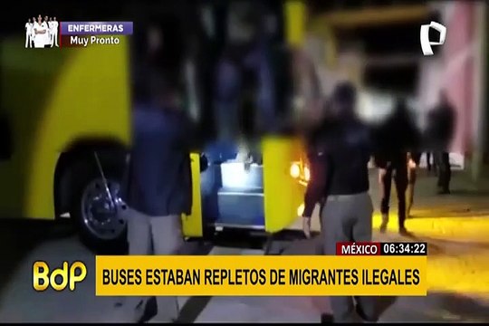México: hallan dos buses con 210 migrantes indocumentados