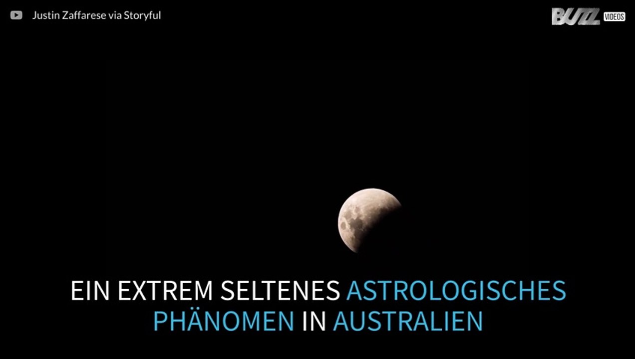 Super blauer Blumond im Zeitraffer