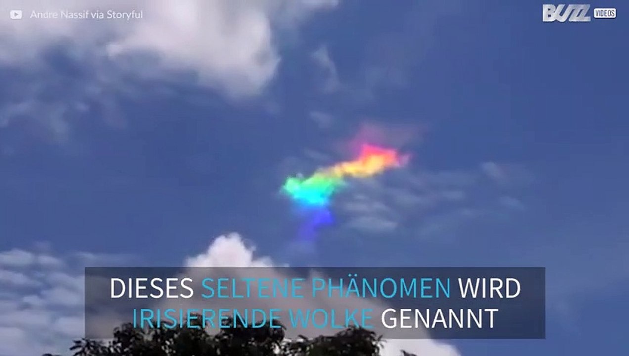 Beeindruckendes Naturschauspiel – Seltener Regenbogen am Himmel über Brasilien