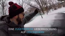 Der Moment, wenn Du rausgehst und dein Auto komplett unter einer Eisschicht steckt