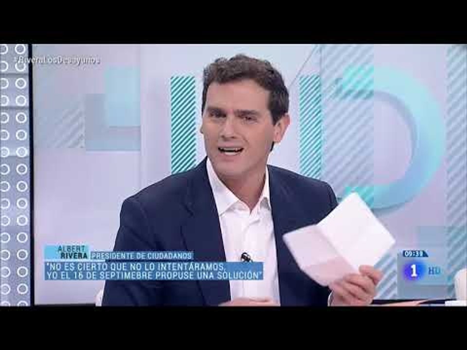 Rivera la torna a fer grossa: va a una entrevista a TVE i els insulta