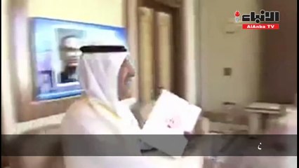 سمو الشيخ تميم يتسلم دعوة صاحب السمو من السفير حفيظ العجمي