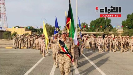 الخضر شهد مراسم تسليم علم الدفاع الجوي