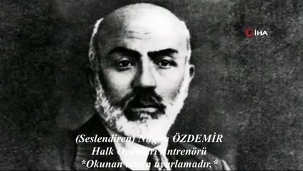 Tüm ilçe İstiklal Marşı'nı okudu