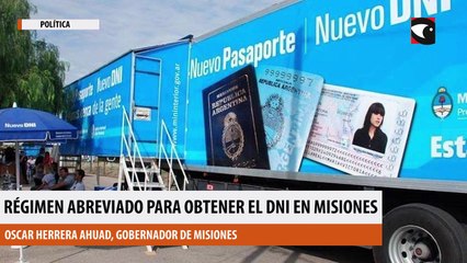Régimen abreviado para obtener el dni en misiones