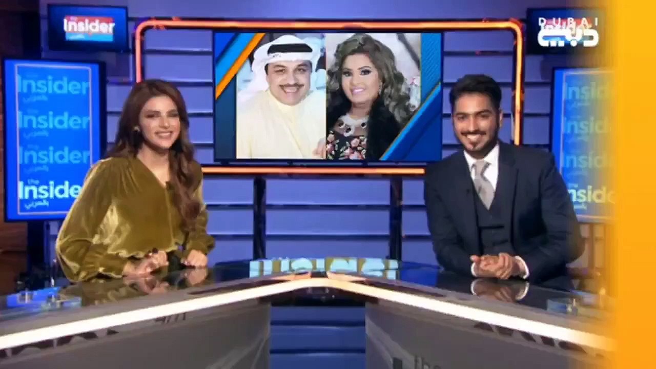 هيا الشعيبي و زوجها هاني الطباخ في كواليس برنام...