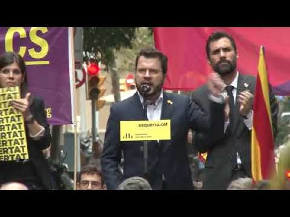 Pere Aragonès: "Si votar és un crim, tornarem a fer aquest crim tantes vegades com faci falta"