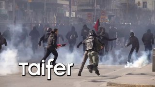 Επεισόδια με πετροπόλεμο, μολότοφ και δακρυγόνα σε διαδήλωση ενάντια στην επέμβαση αστυνομίας στο ΑΠΘ