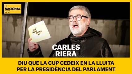 La CUP cedeix en la lluita per la presidencia del Parlament
