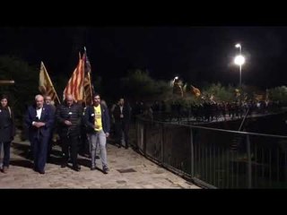 Marxa de clavells d'ERC a Montjuïc per recordar Lluís Companys