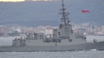 Son dakika haberleri | ÇANAKKALE İspanya savaş gemisi 'SPS Cristobal Colon', Çanakkale Boğazı'ndan geçti