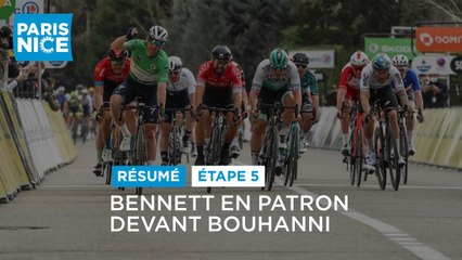 #ParisNice2021 - Étape 5 - Vienne / Bollène - Bennett en patron devant Bouhanni