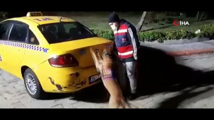 Ticari taksi ile uyuşturucu sevkiyatı jandarmaya takıldı