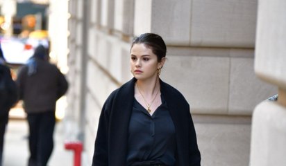 Selena Gomez Wore Another Really Good Coat on the Set of Her New Show