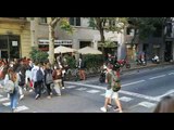 Primera jornada de vaga d'estudiants per la sentència, es dirigeixen a plaça Catalunya