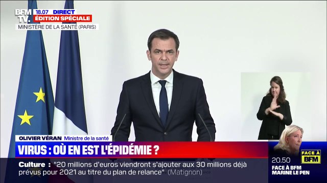Olivier Véran: Nous sommes particulièrement préoccupés par 3 régions: Hauts-de-France, Île-de-France et Provence-Alpes-Côte-d'Azur
