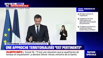 Covid-19: "Toutes les 12 minutes, un Francilien est admis en réanimation", selon Olivier Véran