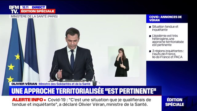 Covid-19: Toutes les 12 minutes, un Francilien est admis en réanimation , selon Olivier Véran
