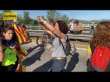 MARXA PER LA LLIBERTAT | La impressionant imatge de l’ AP- 7 tallada pels manifestants