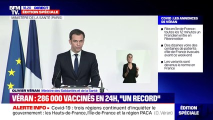 Olivier Véran: "D'après l'Agence nationale de sécurité du médicament, il n'y a pas lieu de suspendre la vaccination par AstraZeneca"