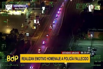 EEUU: rinden homenaje a policía que se interpuso para salvar vidas