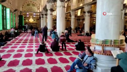 - Miraç Kandili, Mescid-i Aksa’da ve Harem-i İbrahim Camisi’nde idrak edildi