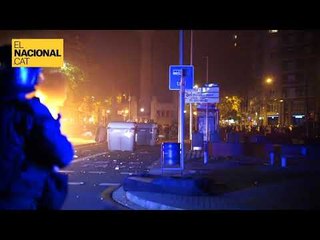 Els Mossos disparen foam als CDR