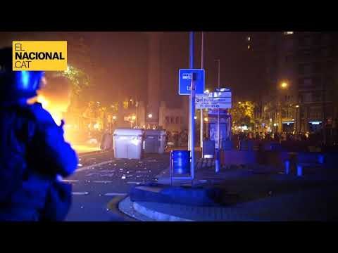 Els Mossos disparen foam als CDR