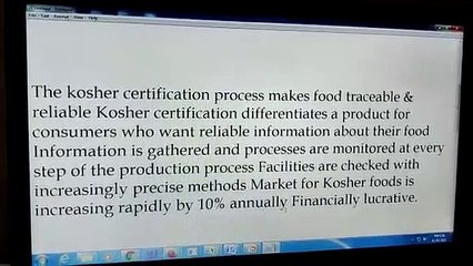 Kosher Certification