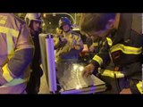 Briefing dels Bombers controlant els focs i els recursos disponibles en els incidents a Barcelona