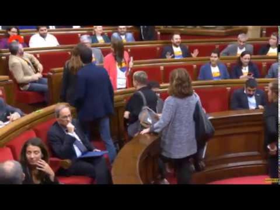 PLE AL PARLAMENT | Els diputats de Cs assisteixen al ple amb samarretes amb el logo del partit